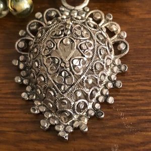 Multicolor Bohemian style necklace, maker unknown. See photo as to length.